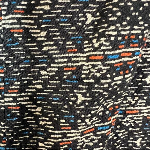 Zara blue and taupe tribal print wide leg jumpsuit size small S B149 - Picture 2 of 4